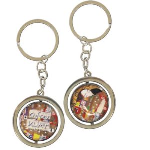 FRI.19616 Kulcstartó fémkarika kétoldalas, Klimt:Beteljesülés 