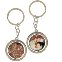   FRI.19617 Kulcstartó fémkarika kétoldalas, Klimt:Anya gyermekével