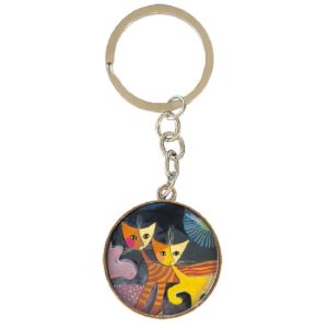 FRI.19652 Kulcstartó fémkarika egyoldalas,Rosina Wachtmeister:Wonderland