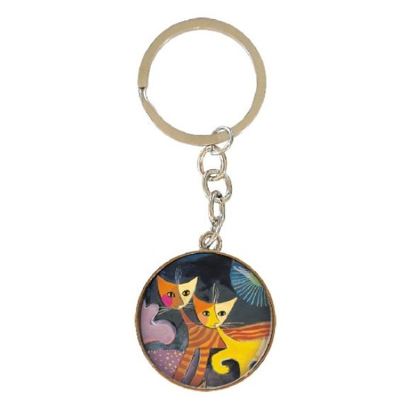 FRI.19652 Kulcstartó fémkarika egyoldalas,Rosina Wachtmeister:Wonderland