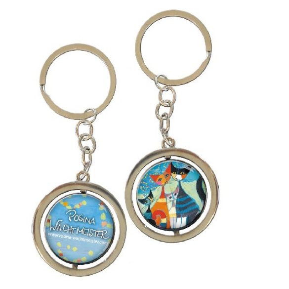 FRI.19655 Kulcstartó fémkarika kétoldalas,Rosina Wachtmeister:Moment di Felicitá
