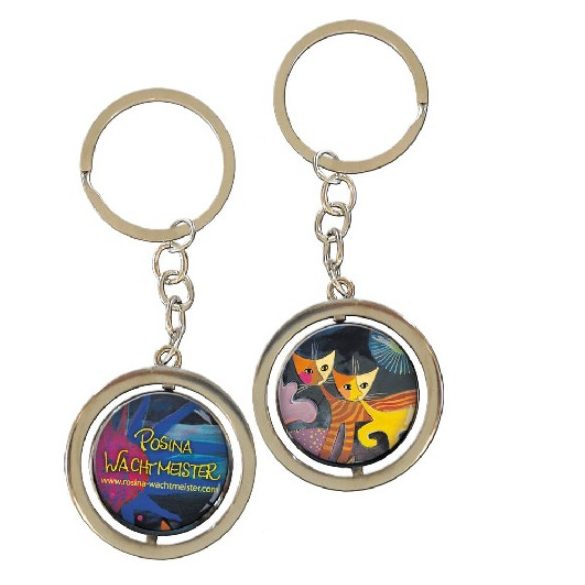 FRI.19656 Kulcstartó fémkarika kétoldalas,Rosina Wachtmeister:Wonderland