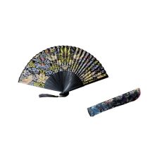   FRI.10161 Legyező 37x21x3cm, műanyag/polyester, William Morris:Strawberry Thief