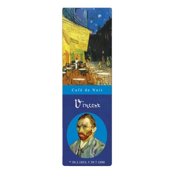 FRI.67451 Könyvjelző 5x16cm, Van Gogh:Kávéház éjjel