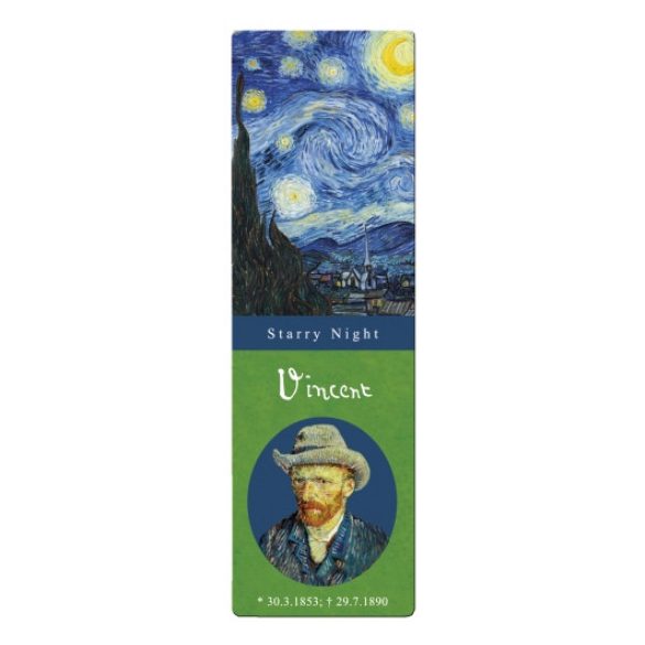 FRI.67453 Könyvjelző 5x16cm, Van Gogh:Csillagoséj