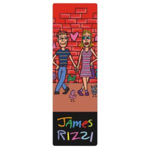 FRI.67465 Könyvjelző 5x16cm, James Rizzi: Me for You, You for Me