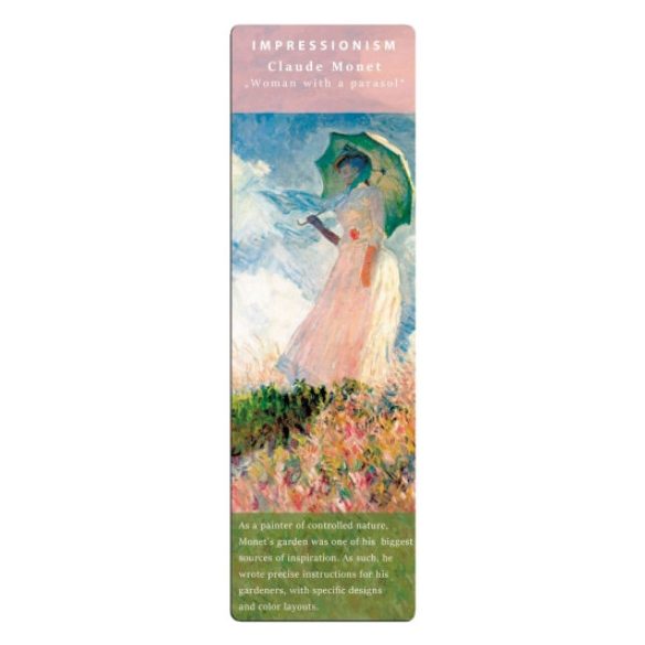 FRI.67474 Könyvjelző 5x16cm, Monet: Women with a Parasol
