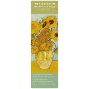 FRI.67478 Könyvjelző 5x16cm, Van Gogh: Sonnenblumen