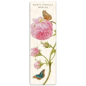 FRI.67495 Könyvjelző 5x16cm,Maria Sibylla Merian:Rose,bright pink
