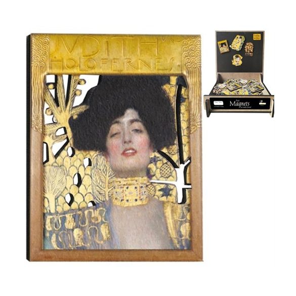 FRI.67923 Hűtőmágnes (MDF lap)4,5x5,7cm,Klimt:Judith