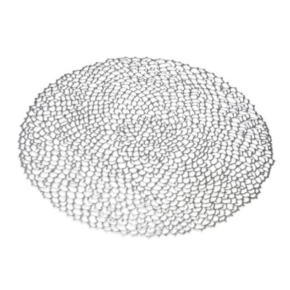 Geh.22305216 Tányéralátét kerek műanyag rácsos, ezüst, 38x38cm