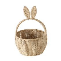 B.G.2053409 Nyuszifüles fonottkosár, 26,5x18,5cm, Koni