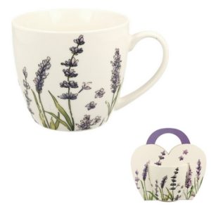 D.G.21660 Porcelánbögre 460ml, Classic Lavender, díszcsomagolásban