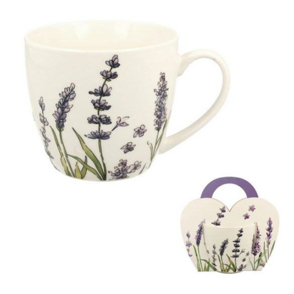 D.G.21660 Porcelánbögre 460ml, Classic Lavender, díszcsomagolásban