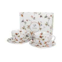   D.G.24135 Porceláncsésze+alj 250ml, 2 személyes, dobozban, Safa