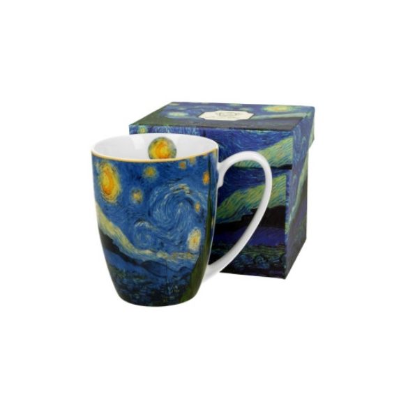 D.G.27143 Porcelánbögre 380ml dobozban,Van Gogh: Csillagos éj