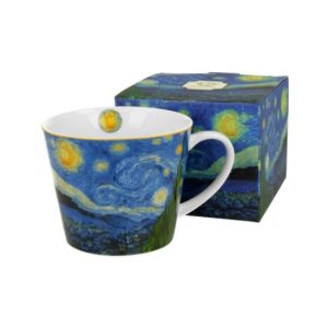 D.G.27204 Porcelánbögre 600ml dobozban,Van Gogh: Csillagos éj