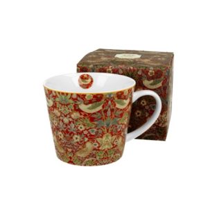 D.G.27440 Porcelánbögre 600ml,dobozban,William Morris:Strawberry Thief Red