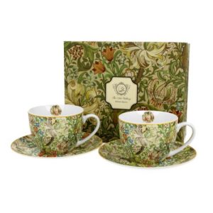 D.G.28546 Porceláncsésze+alj, 250ml, 2 személyes, dobozban, William Morris:Golden Lilly