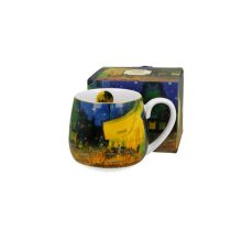   D.G.28614 Porcelánbögre 430ml, dobozban, Van Gogh:Kávéház éjjel