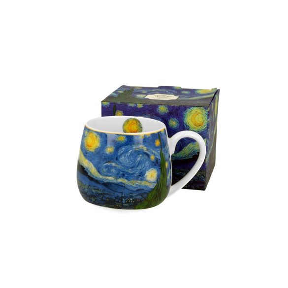 D.G.28621 Porcelánbögre 430ml, dobozban, Van Gogh:Csillagos éj