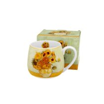   D.G.28607 Porcelánbögre 430ml, dobozban, Van Gogh:Napraforgók