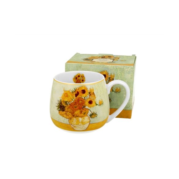 D.G.28607 Porcelánbögre 430ml, dobozban, Van Gogh:Napraforgók