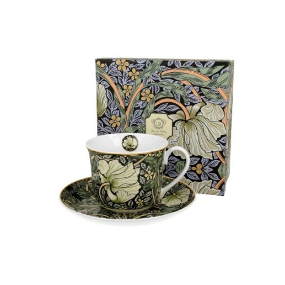 D.G.31751 Porceláncsésze+alj 400ml,dobozban,William Morris:Pimpernel