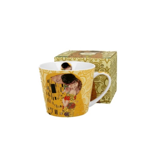 D.G.33465 Porcelánbögre 610ml, dobozban, Klimt:The Kiss