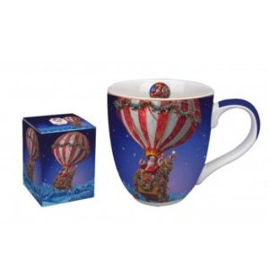 D.G.35957 Porcelánbögre 1000ml, dobozban, Santa Balloon