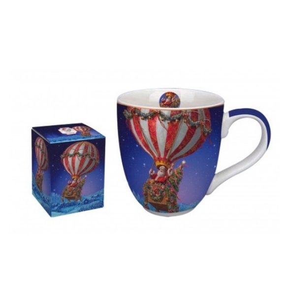 D.G.35957 Porcelánbögre 1000ml, dobozban, Santa Balloon