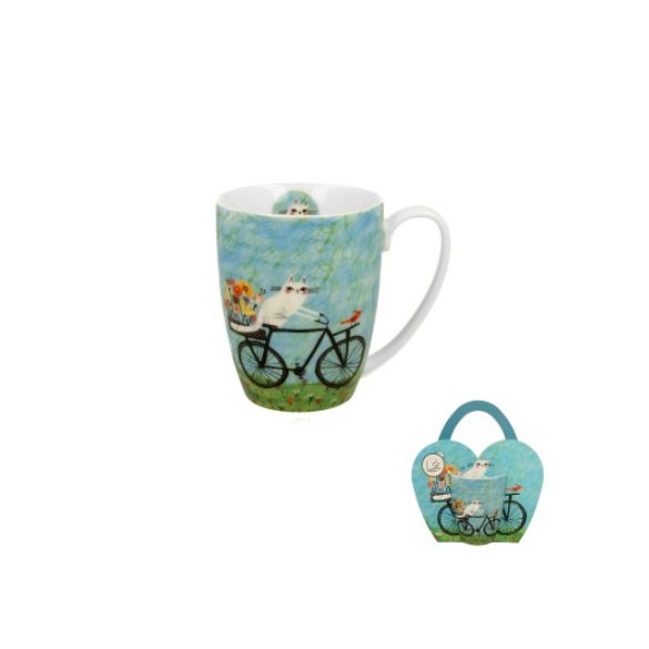 D.G.36756 Porcelánbögre 350ml, díszcsomagolásban, Bicycle