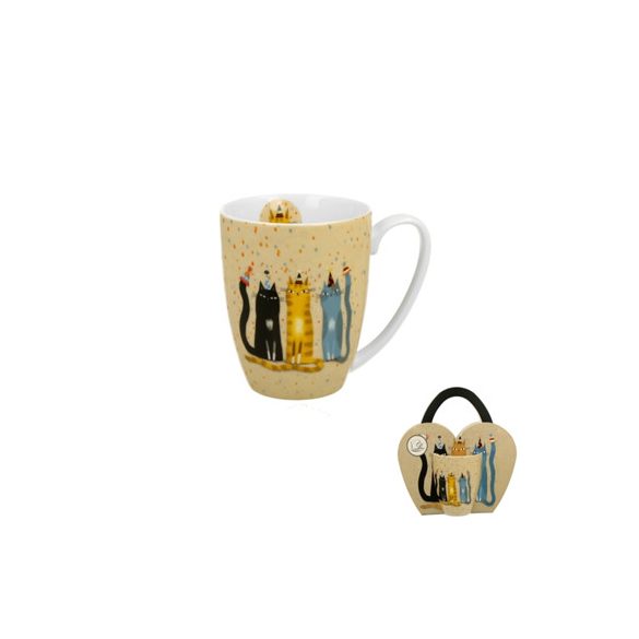 D.G.36770 Porcelánbögre 350ml, díszcsomagolásban,Party