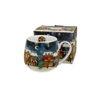 D.G.36060 Porcelánbögre 430ml, dobozban, Christmas City