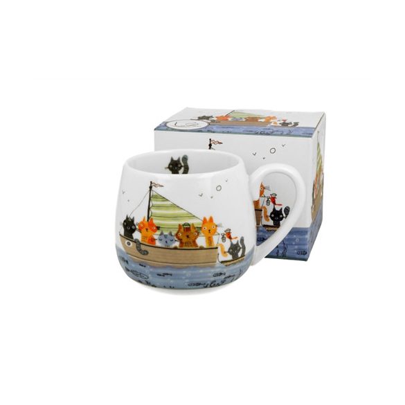 D.G.43815 Porcelánbögre 430ml,dobozban Cat Crew