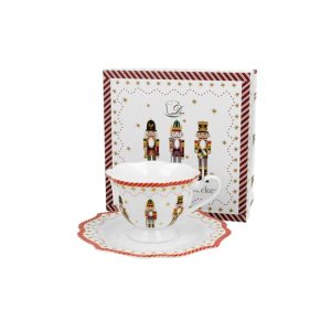 D.G.51285 Porceláncsésze+alj, 190ml, dobozban Christmas Nutcracker