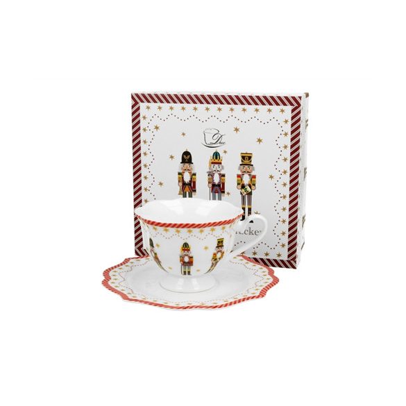 D.G.51285 Porceláncsésze+alj, 190ml, dobozban Christmas Nutcracker