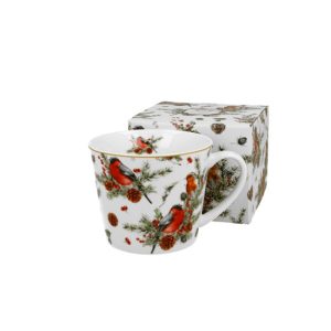 D.G.52954 Porcelánbögre 610ml, dobozban, Christmas Birds