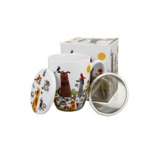   D.G.53883 Porcelánbögre 460ml, díszcsomagolásban, Dog picnic