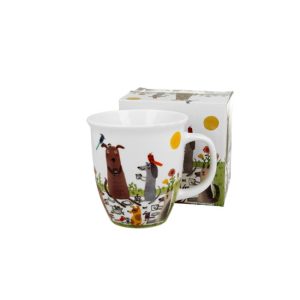 D.G.53890 Porcelánbögre 650ml, dobozban, Dog picnic