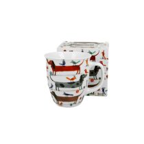 D.G.53975 Porcelánbögre 650ml, dobozban, Long Dogs