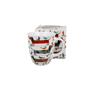 D.G.53975 Porcelánbögre 650ml, dobozban, Long Dogs