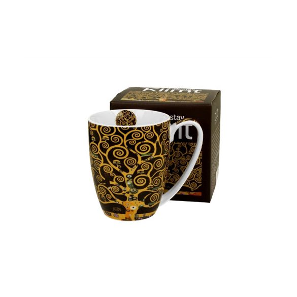 D.G.57102 Porcelánbögre 360ml, dobozban, Klimt: Életfa