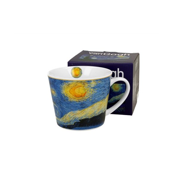 D.G.57447 Porcelánbögre 600ml,dobozban Van Gogh: Csillagos éj