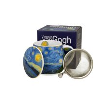   D.G.57454 Porcelánbögre tetővel,fémszűrővel,430ml dobozban Van Gogh: Csillagos éj