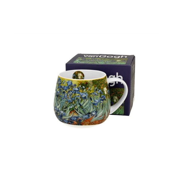 D.G.57676 Porcelánbögre 430ml,dobozban, Van Gogh:Íriszek