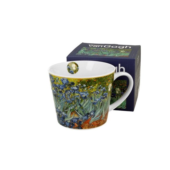 D.G.57683 Porcelánbögre 600ml, dobozban, Van Gogh:Íriszek