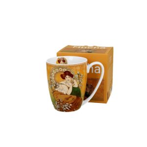 D.G.59397 Porcelánbögre 360ml, dobozban, Mucha:Topáz