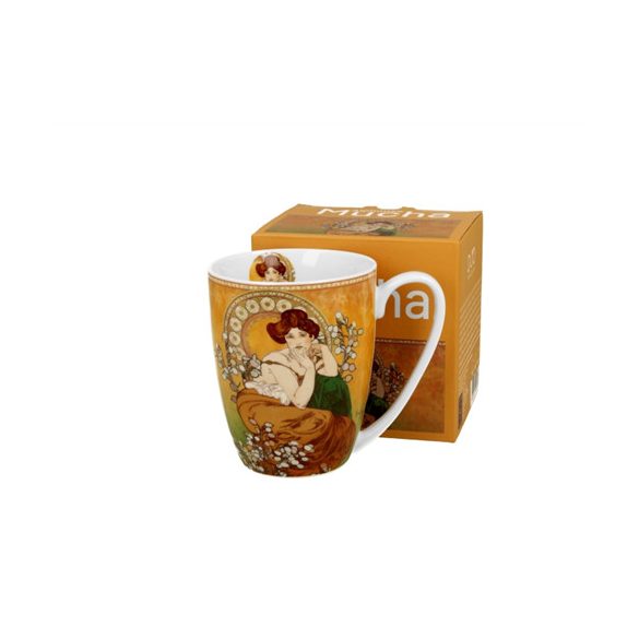 D.G.59397 Porcelánbögre 360ml, dobozban, Mucha:Topáz