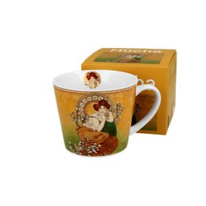 D.G.59410 Porcelánbögre 600ml,dobozban, Mucha:Topáz